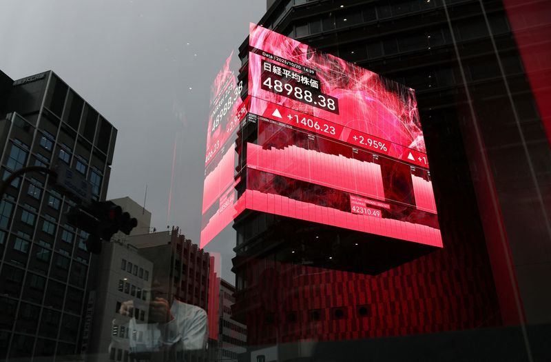 Japan’s Nikkei climbs to record high on tech rally, posts best month in 3 decades