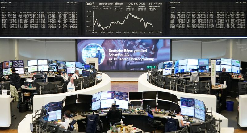 European shares slip after mixed results, inflation data