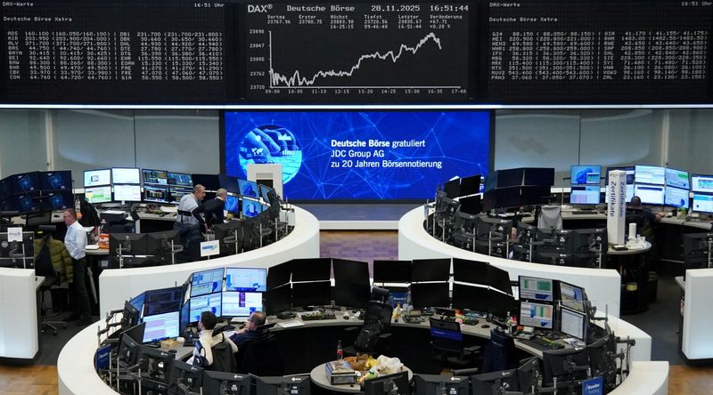 European shares decline after November’s gains as industrial stocks weigh