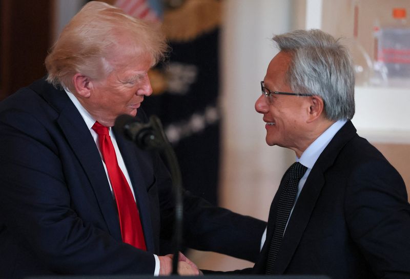 Trump praises Nvidia CEO Jensen Huang after discussion about export controls