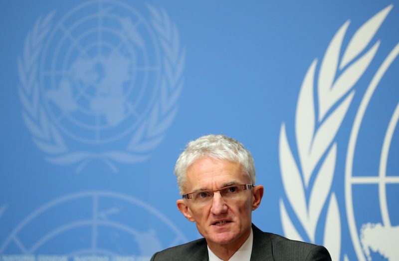 &copy; Reuters. مسؤول المساعدات بالأمم المتحدة، مارك لوكوك في صورة من أرشيف رويترز.