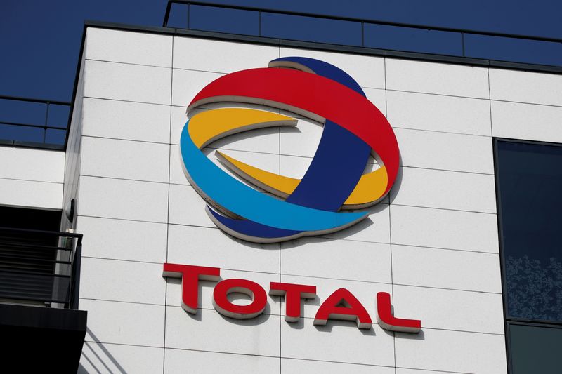&copy; Reuters. FILE PHOTO: The logo of French oil and gas company Total is seen in Rueil-Malmaison, near Paris, France, March 2, 2021. REUTERS/Benoit Tessier