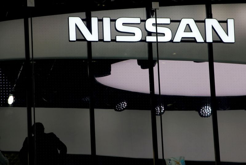 &copy; Reuters. FILE PHOTO: A man is silhouetted at a show room of Nissan Motor Co. in Tokyo, Japan, February 12, 2019. REUTERS/Kim Kyung-hoon