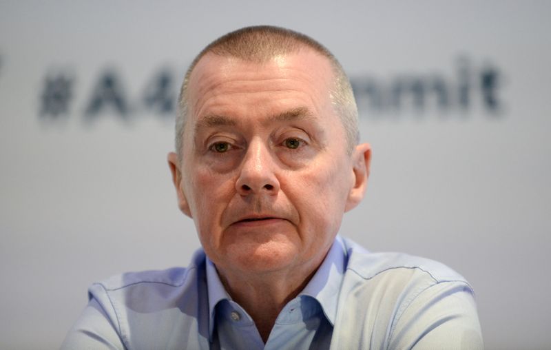 &copy; Reuters. FILE PHOTO: Willie Walsh, head of the International Air Transport Association (IATA), attends a meeting in Brussels, Belgium, March 3, 2020. REUTERS/Johanna Geron