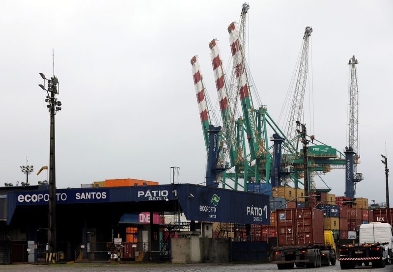 &copy; Reuters. Vista de terminal no Porto de Santos (SP) 
25/07/2018
REUTERS/Paulo Whitaker