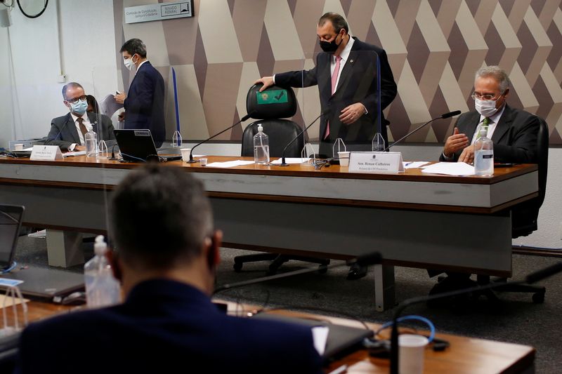 &copy; Reuters. Reunião da CPI da Covid no Senado
11/05/2021
REUTERS/Adriano Machado