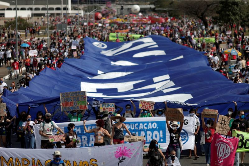 Brazilians stage nationwide protests against President Bolsonaro's COVID response