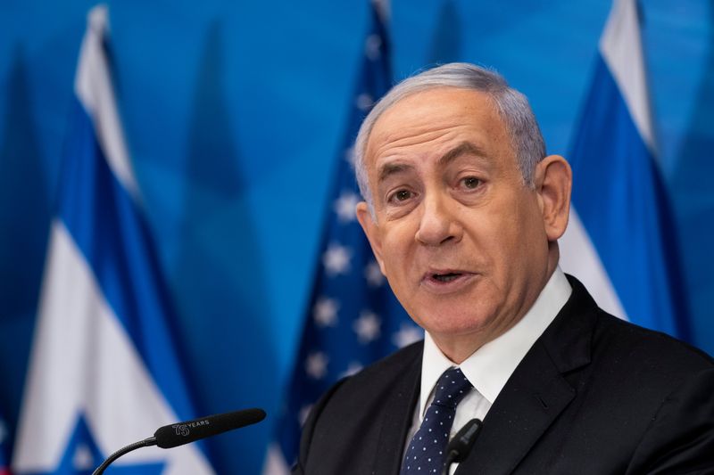 &copy; Reuters. بنيامين نتنياهو  رئيس وزراء إسرائيل بنيامين نتنياهو في القدس يوم 25 مايو أيار 2021. صورة لرويترز من ممثل لوكالات الأنباء  