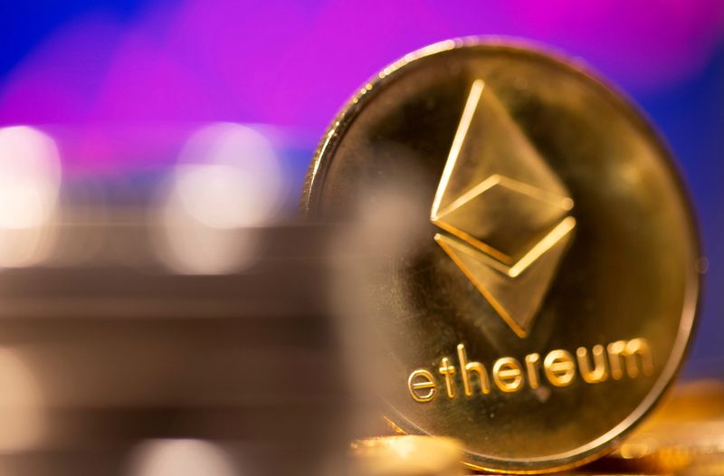 Ethereum extends gains to rise 8%; bitcoin firms