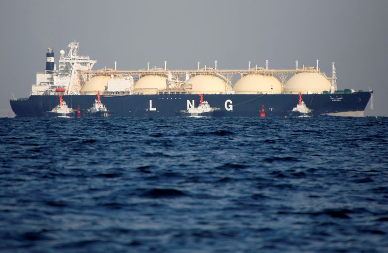 &copy; Reuters. Navio transportador de GNL visto durante rota pelo mar
REUTERS/Issei Kato//File Photo