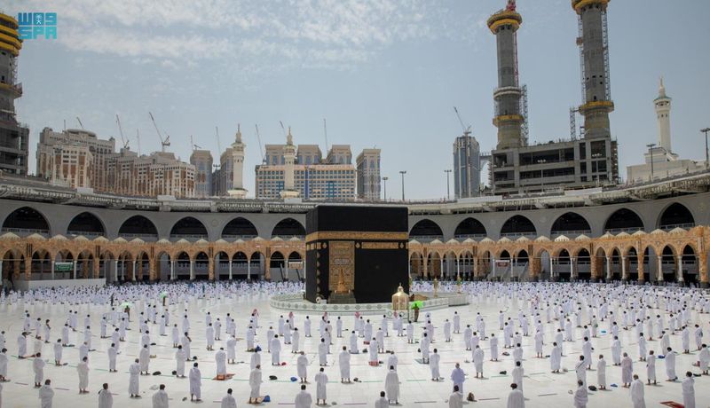 &copy; Reuters. Celebração na Grande Mesquira em Mecca
 16/4/2021    Divulgação