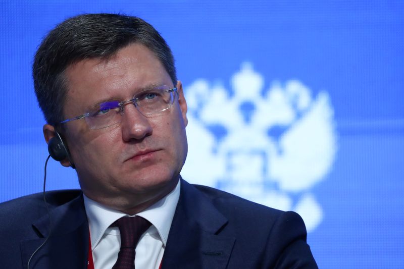 &copy; Reuters. Russian Energy Minister Alexander Novak attends the Energy Week International Forum in Moscow, Russia October 3, 2019. REUTERS/Evgenia Novozhenina