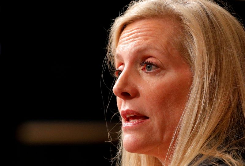 &copy; Reuters. FILE PHOTO: Federal Reserve Board Governor Lael Brainard speaks at the John F. Kennedy School of Government at Harvard University in Cambridge, Massachusetts, U.S., March 1, 2017. REUTERS/Brian Snyder