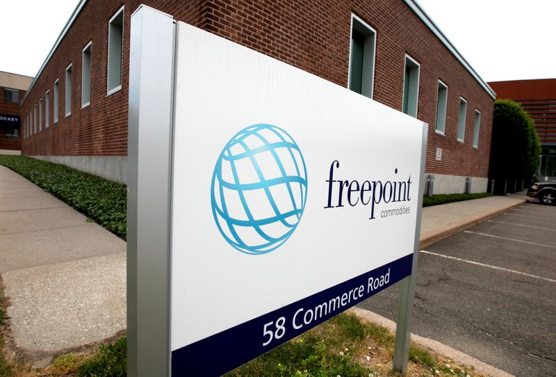 &copy; Reuters. Placa com o logo da Freepoint Commodities na sede da companhia em Stamford, Connecticut, nos Estados Unidos
REUTERS/Mike Segar