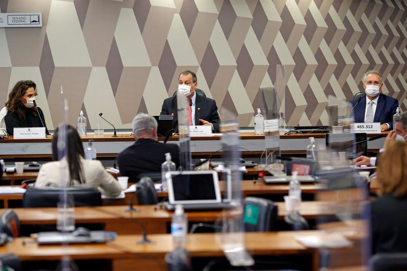 &copy; Reuters. Reunião da CPI da Covid no Senado
02/06/2021
REUTERS/Adriano Machado