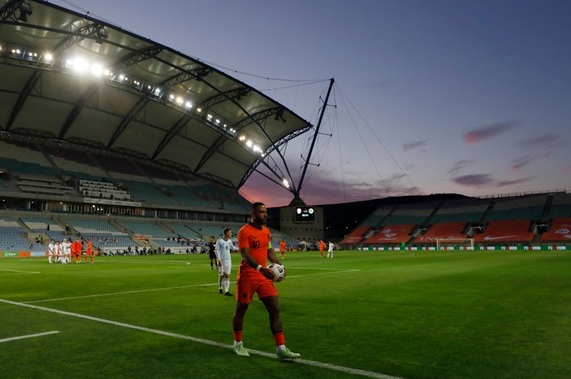 &copy; Reuters. ممفيس ديباي خلال مباراة هولندا ضد اسكتلندا يوم الأربعاء - رويترز  