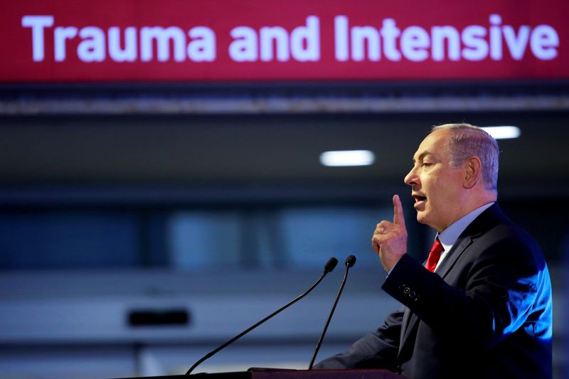 &copy; Reuters.  بنيامين نتنياهو رئيس الوزراء الإسرائيلي يلقي كلمة خلال مناسبة في عسقلان بصورة من أرشيف رويترز.