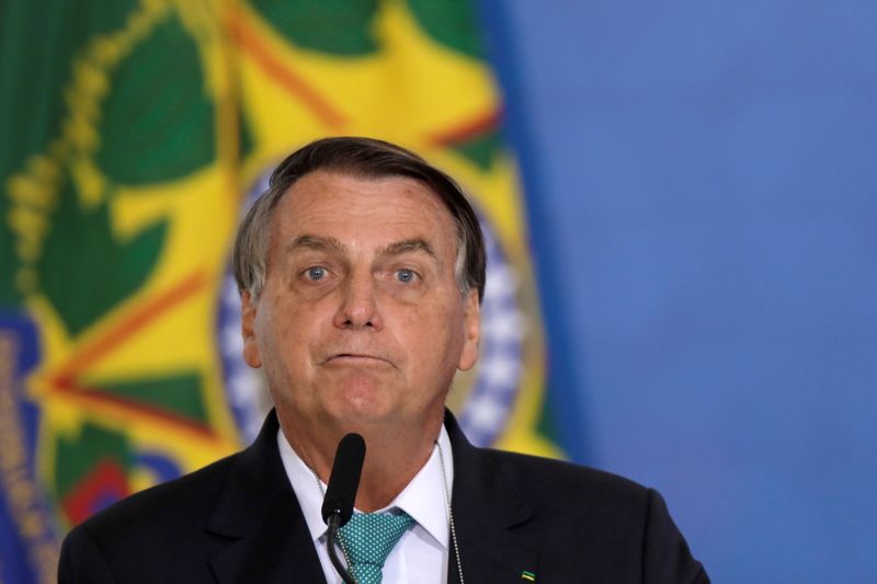 &copy; Reuters. Bolsonaro em evento no Planato
 1/6/2021 REUTERS/Ueslei Marcelino