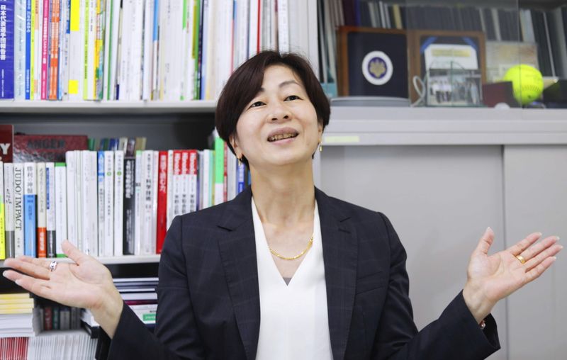 &copy; Reuters. Ex-judoca japonesa Kaori Yamaguchi concede entrevista em Tóquio
19/05/2021
Kyodo/via REUTERS