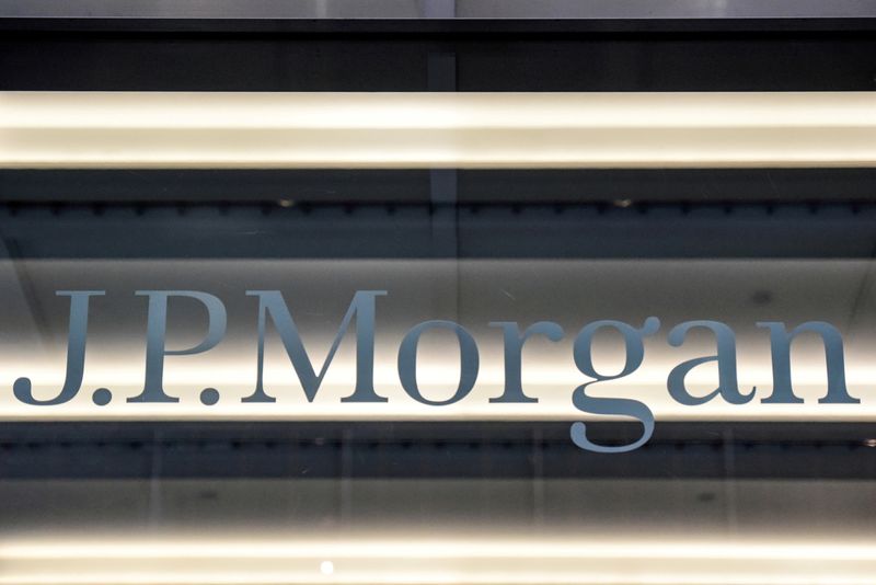 &copy; Reuters. FILE PHOTO: A JPMorgan logo is seen in New York City, U.S., January 10, 2017. REUTERS/Stephanie Keith