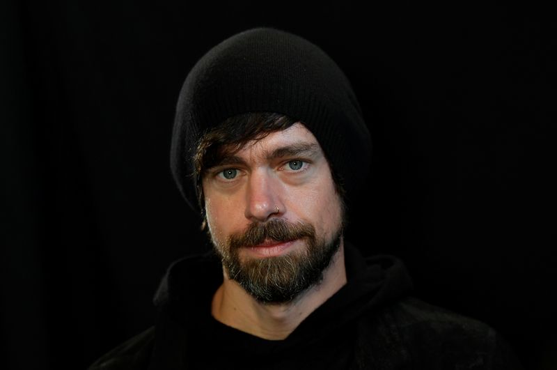 &copy; Reuters. Jack Dorsey, co-founder of Twitter and fin-tech firm Square, sits for a portrait during an interview with Reuters in London, Britain, June 11, 2019. REUTERS/Toby Melville/Files