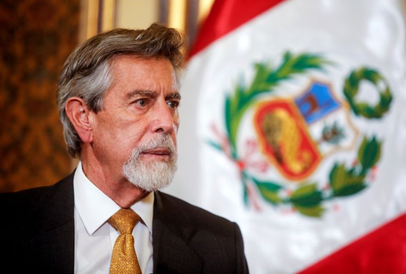 &copy; Reuters. Presidente interino do Peru, Francisco Sagasti
 19/11/2020    REUTERS/Sebastián Castaneda
