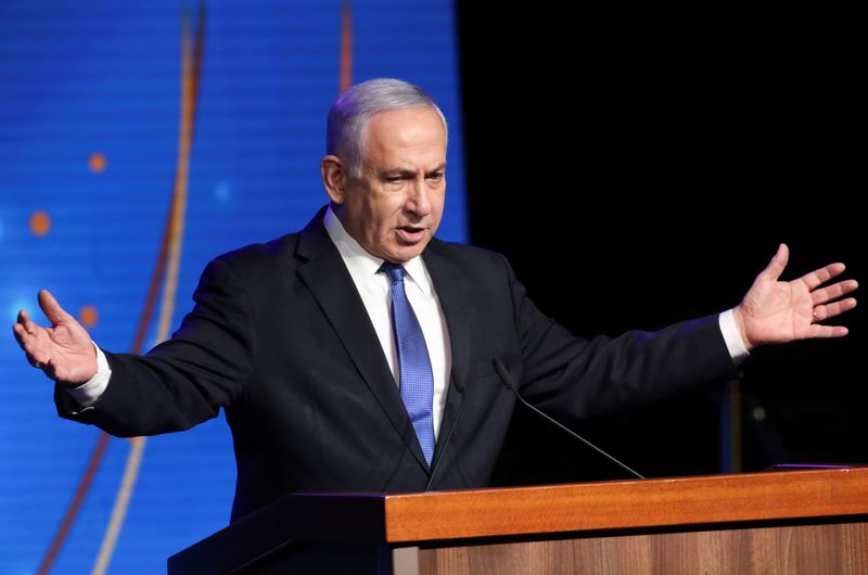 &copy; Reuters. رئيس الوزراء الإسرائيلي يتحدث في القدس يوم الاحد. تصوير: رونن زفولن - رويترز. 
