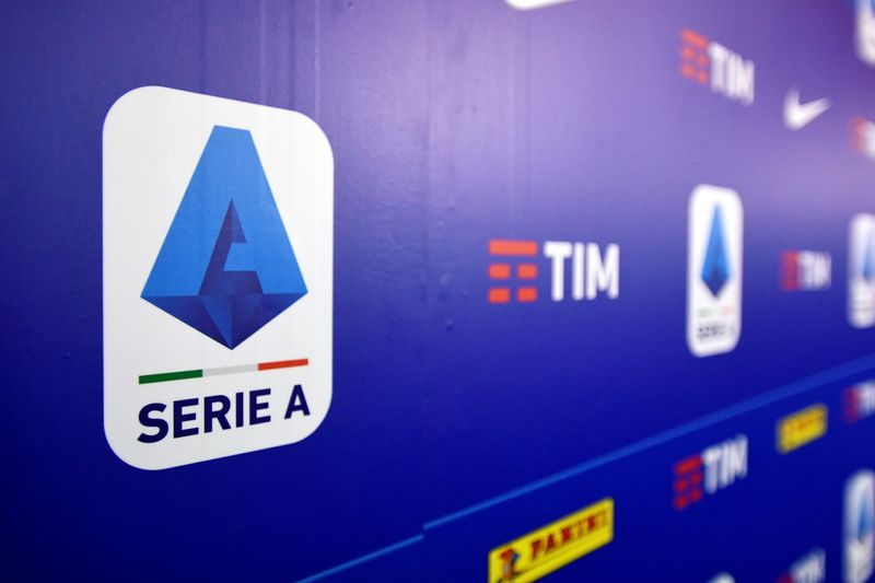 &copy; Reuters. Il logo della Serie A a Milano. REUTERS/Flavio Lo Scalzo