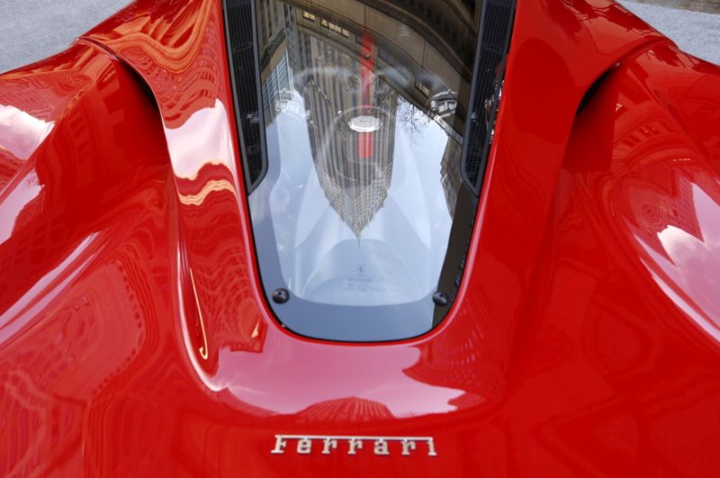 &copy; Reuters. A Ferrari sports car sits outside the New York Stock Exchange October 21, 2015.  REUTERS/Lucas Jackson/File Photo