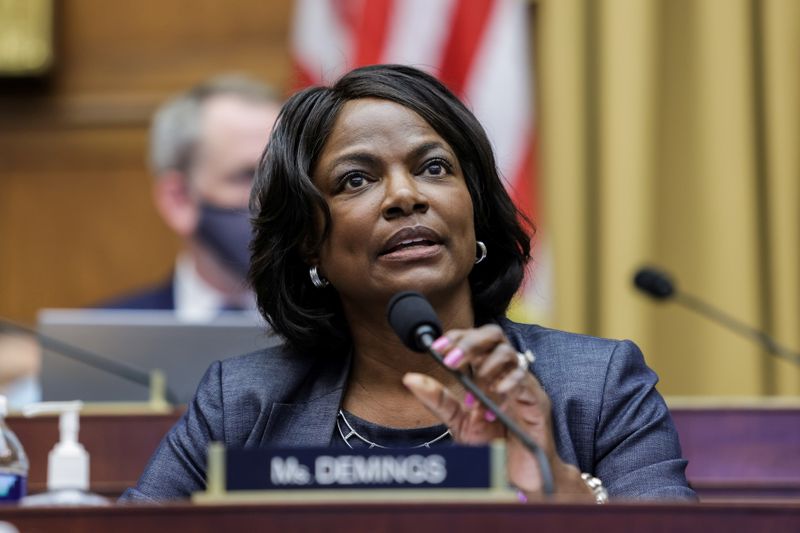 &copy; Reuters. FILE PHOTO: Congresswoman Val Demings, (D-FL), speaks during a hearing of the House Judiciary Subcommittee on Antitrust, Commercial and Administrative Law in the Rayburn House office Building on Capitol Hill, in Washington, U.S., July 29, 2020. Graeme Jen