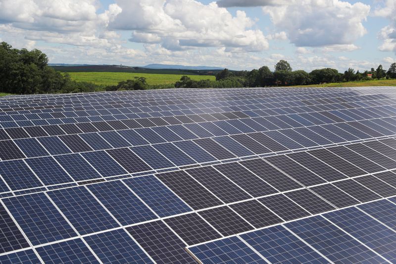 © Reuters. Painéis de energia solar em Porto Feliz (SP) 
13/02/2020
REUTERS/Amanda Perobelli