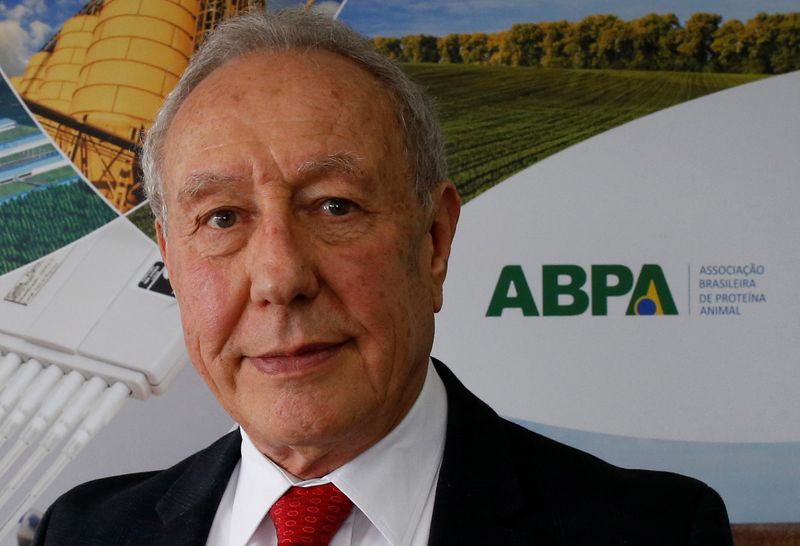 &copy; Reuters. Francisco Turra, presidente of the Associação Brasileira de Proteína Animal (ABPA), em São Paulo, Brasil.
23/08/2018
REUTERS/Leonardo Benassatto