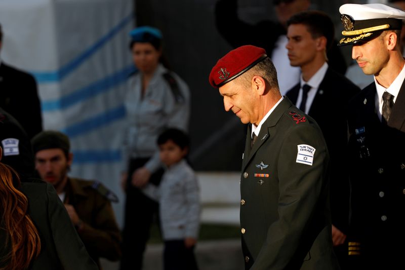 &copy; Reuters. رئيس الأركان الإسرائيلي اللفتنانت جنرال أفيف كوخافي. صورة من أرشيف رويترز.