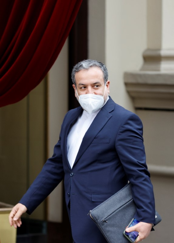 &copy; Reuters. نائب وزير الخارجية الإيراني عباس عراقجي في فيينا يوم 25 مايو ايار 2021. تصوير: ليونارد فوجر - رويترز.