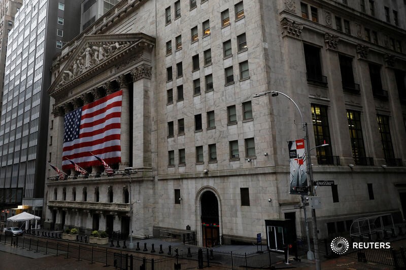 &copy; Reuters. Prédio da Bolsa de Valores de Nova York. 13/04/2020. REUTERS/Andrew Kelly. 