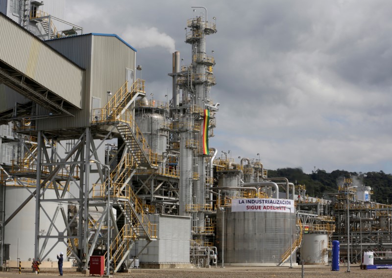 © Reuters. Unidade produtora de amônia em Bulo Bulo, Bolívia 
17/05/2019
REUTERS/David Mercado