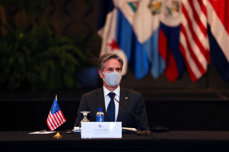 &copy; Reuters. وزير الخارجية الأمريكي أنتوني بلينكن لدى حضوره اجتماع في سان هوزيه في الأول من يونيو حزيران 2021. صورة لرويترز من ممثل لوكالات الأنباء.