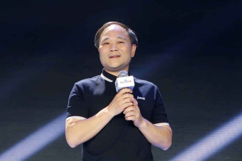 &copy; Reuters. FILE PHOTO: Zhejiang Geely Holding Group's Chairman Li Shufu attends Baidu's annual AI developers conference Baidu Create 2019, in Beijing, China July 3, 2019. REUTERS/Yilei Sun/File Photo