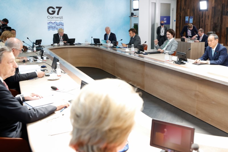 &copy; Reuters. Imagen de la reunión de los líderes del G7 en Carbis Bay, Reino Unido. 13 junio 2021. REUTERS/Phil Noble/Pool
