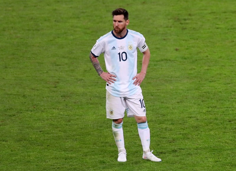 &copy; Reuters. Lionel Messi durante semifinal da Copa América de 2019 entre Brasil e Argentina
02/07/2019 REUTERS/Pilar Olivares