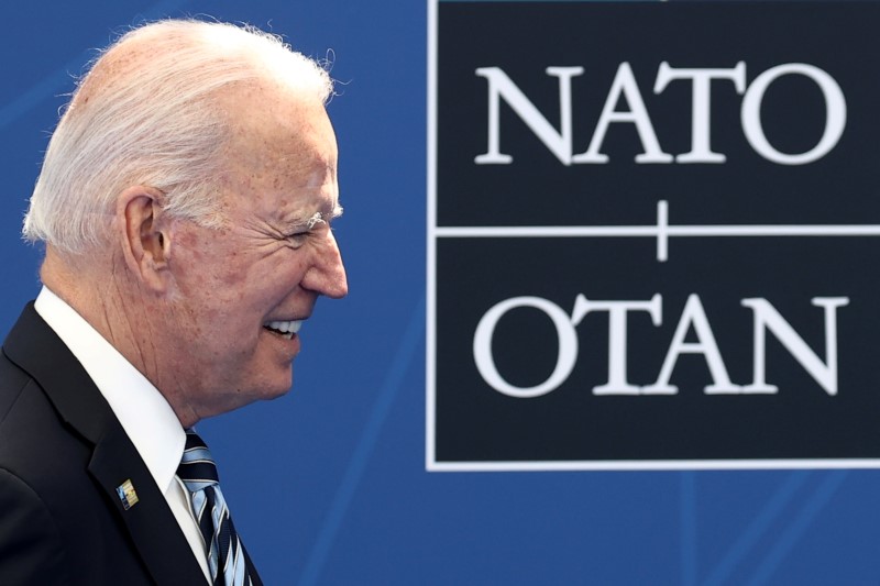 &copy; Reuters. Presidente dos EUA, Joe Biden, durante reunião de cúpula da Otan em Bruxelas
14/06/2021 Kenzo Tribouillard/Pool via REUTERS