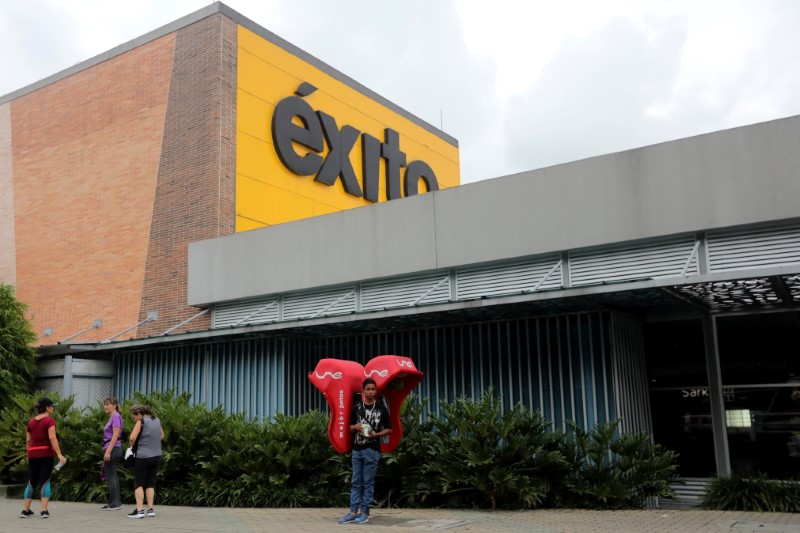 © Reuters. Unidade do supermercado Éxito em Medellín, Colômbia 
30/05/2019
REUTERS/Luisa Gonzalez