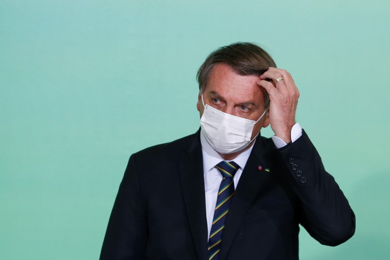 &copy; Reuters. Presidente Jair Bolsonaro durante cerimônia no Palácio do Planalto
10/06/2021 REUTERS/Adriano Machado