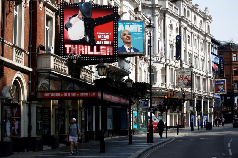 &copy; Reuters. Foto de archivo ilustrativa del Lyric Theatre en el West End de Londres. 
Ago 13, 2020. REUTERS/Henry Nicholls/
