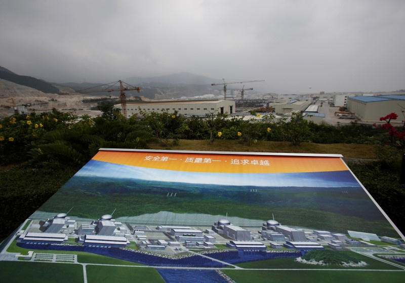 &copy; Reuters. 　６月１６日　中国生態環境省は広東省の台山原子力発電所で放射能漏れはないと発表した。同原発で放射漏れがあったと伝えたＣＮＮの今週の報道を受けた。写真は２０１３年１０月撮影