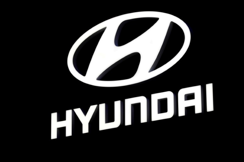 &copy; Reuters. Logo da Hyundai fotografado em Detroit, Michigan (EUA) 
16/01/2018
REUTERS/Jonathan Ernst