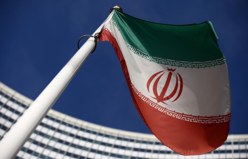 &copy; Reuters. العلم الإيراني أمام مقر الوكالة الدولية للطاقة الذرية في فيينا بصورة من أرشيف رويترز.