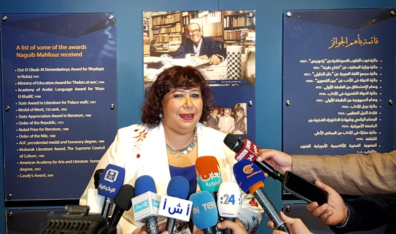 &copy; Reuters. وزيرة الثقافة المصرية إيناس عبد الدايم في صورة من أرشيف رويترز.