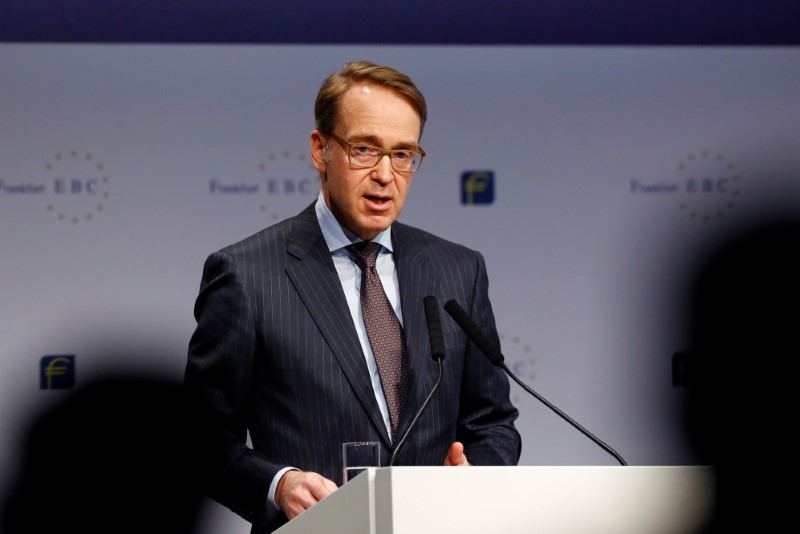 &copy; Reuters. FILE PHOTO: German Bundesbank President Jens Weidmann attends the 29th Frankfurt European Banking Congress (EBC) at the Old Opera house in Frankfurt, Germany November 22, 2019. REUTERS/Ralph Orlowski