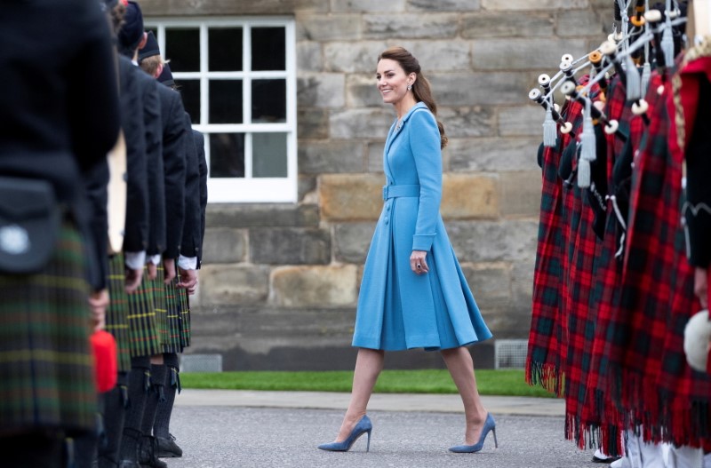 &copy; Reuters. FILE PHOTO: Britain's Catherine, Duchess of Cambridge attends a Beating of the Retreat at Holyroodhouse Palace in Edinburgh, Scotland, Britain May 27, 2021. Jane Barlow/PA Wire/Pool via REUTERS/File Photo